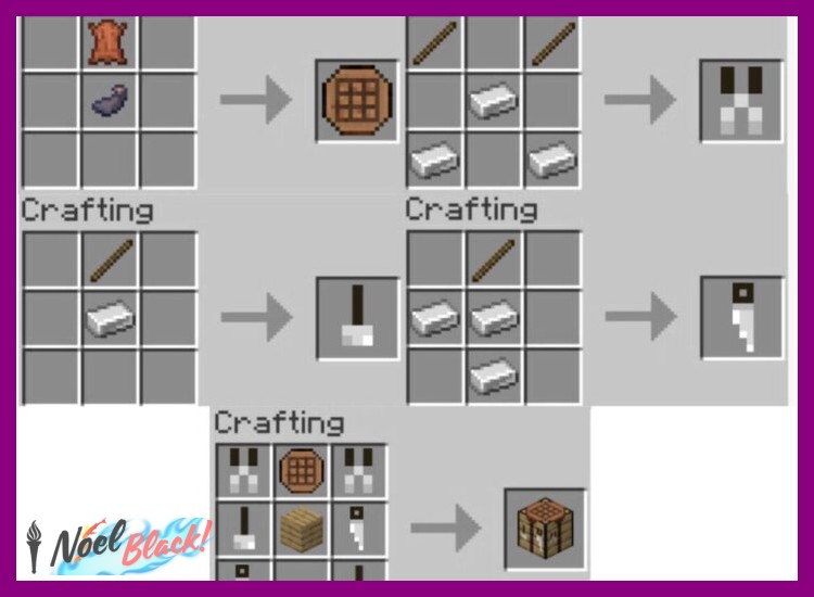 ¿Cómo se coloca la receta exactamente en la mesa de crafteo?