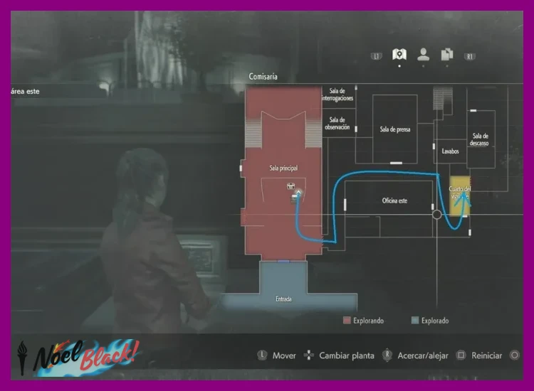 ¿Dónde se encuentra ubicada exactamente la Sala de Control en la comisaría de Resident Evil 2?