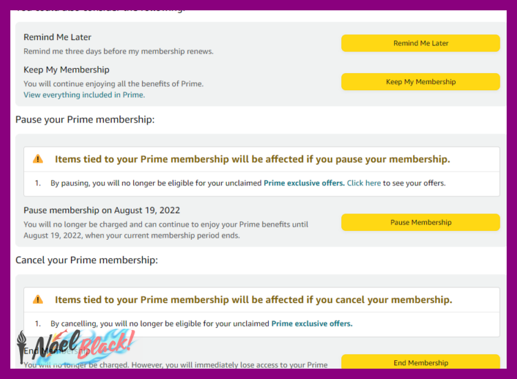 ¿Qué consecuencias o efectos tiene para el usuario cancelar la membresía de Amazon Prime antes de que concluyan los primeros 30 días de prueba?