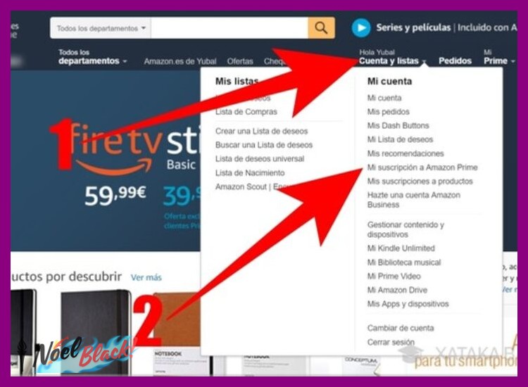 ¿Qué pasos debe seguir un usuario para darse de baja de Amazon Prime antes de que finalice su periodo de prueba?
